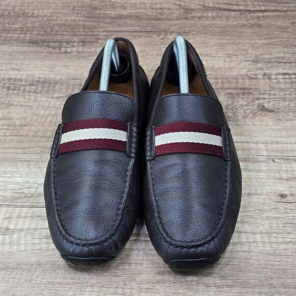 Bally Pearce Loafers Men\'s Size 9 Brown Leather Slip On Shoes Made In Italy main image 4